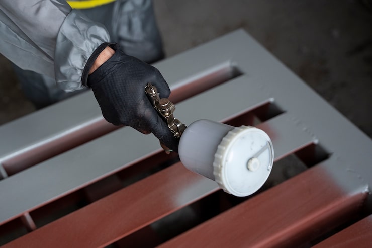 Blog 80 Vopsirea industrială a structurilor metalice – pași și recomandări